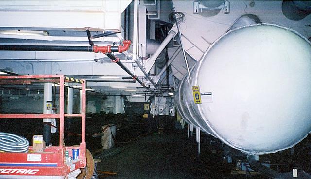 Steam Accumlator Hangar Bay Midway 2004