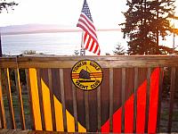 Letter Z flag given to Hank by a Signalman friend on the last day of the '72 cruise - Hank Vyrostek photo