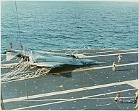 Aircraft is stopped and crew begins to get out