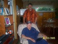 Jerry Boysel and Moose Maloy, (setting) ( AB2 Arresting Gear 59-60) Ozark, Ala. Aug ,2007