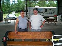 Our guests from the Philippine Sea,  Left Ron Kalluas and Bill Jones