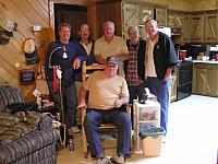 Setting; JJ Stringer -- Standing; Bill Millican, EW Martin, PE Millican, Doyle Watkins, and
Ralph Little.
This was taken in Foxw