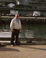Richard Rueter (cat crew 1958-60)aboard the Midway 2005