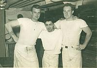 Aft Bakery L-R Halloway, DeMarco and Gerrard circa 1952