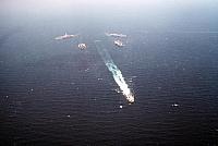 Ships of Battle Force Zulu underway at the conclusion of Operation Desert Storm - 2 March 1991