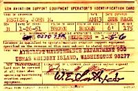 Equipment Card - Courtesy of John Mscisz