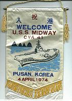 CVA-41 Banner - Korea 1974 courtesy of Brian Carbo