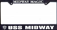 License plate frame - Get yours at the Midway Jet Shop! Courtesy of Eddie Miller