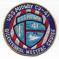 CV-41 1976 Bicentenial patch courtesy of Terry Killham