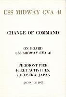 USS Midway Change of Command 1975