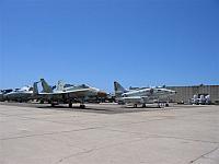 F-18 waitng for paint and A-4 fresh from the paintshop - FrankWarren photo