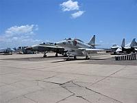 F-18 waitng for paint and A-4 fresh from the paintshop - FrankWarren photo