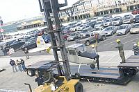 Off-loading Bird Dog from truck [03-09-10] - Clint Griffin photo