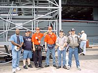 From left: Marvin Long (HS-12), John McKie (VA-115), Bill Purcell (Photo Lab), Troy Prince (VAQ-136), Jim Beckenbach (OE Div),