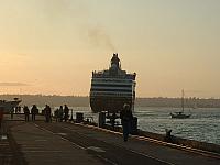 Cruise Ship leaving