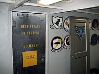 This shows the old door that is still hanging and the new one that will replace it